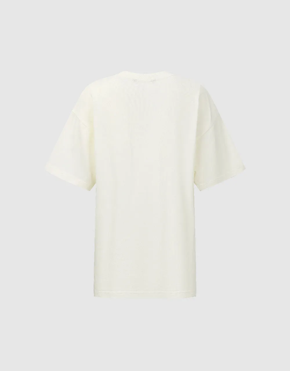 Printed Crew Neck Straight T-Shirt sold by Urban Revivo product image thumbnail 5