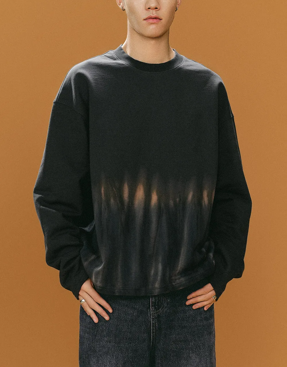 Printed Crew Neck Loose T-Shirt sold by Urban Revivo product image thumbnail 2