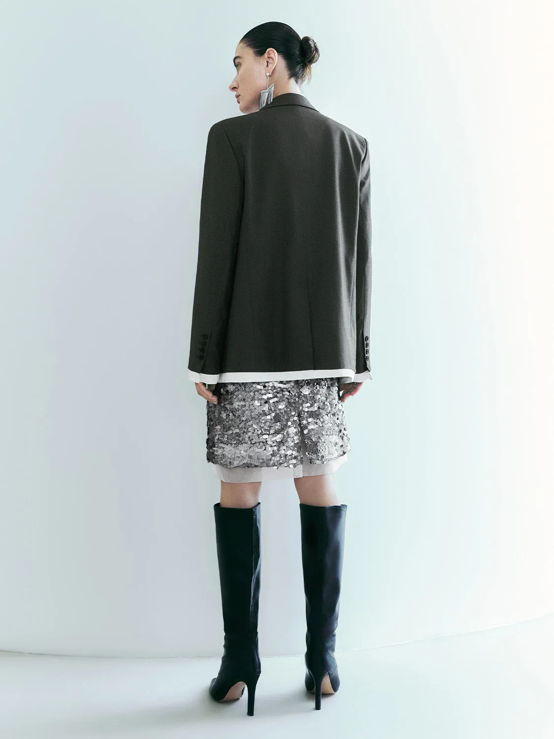 Sequins Mini A-Line Skirt sold by Urban Revivo product image thumbnail 4