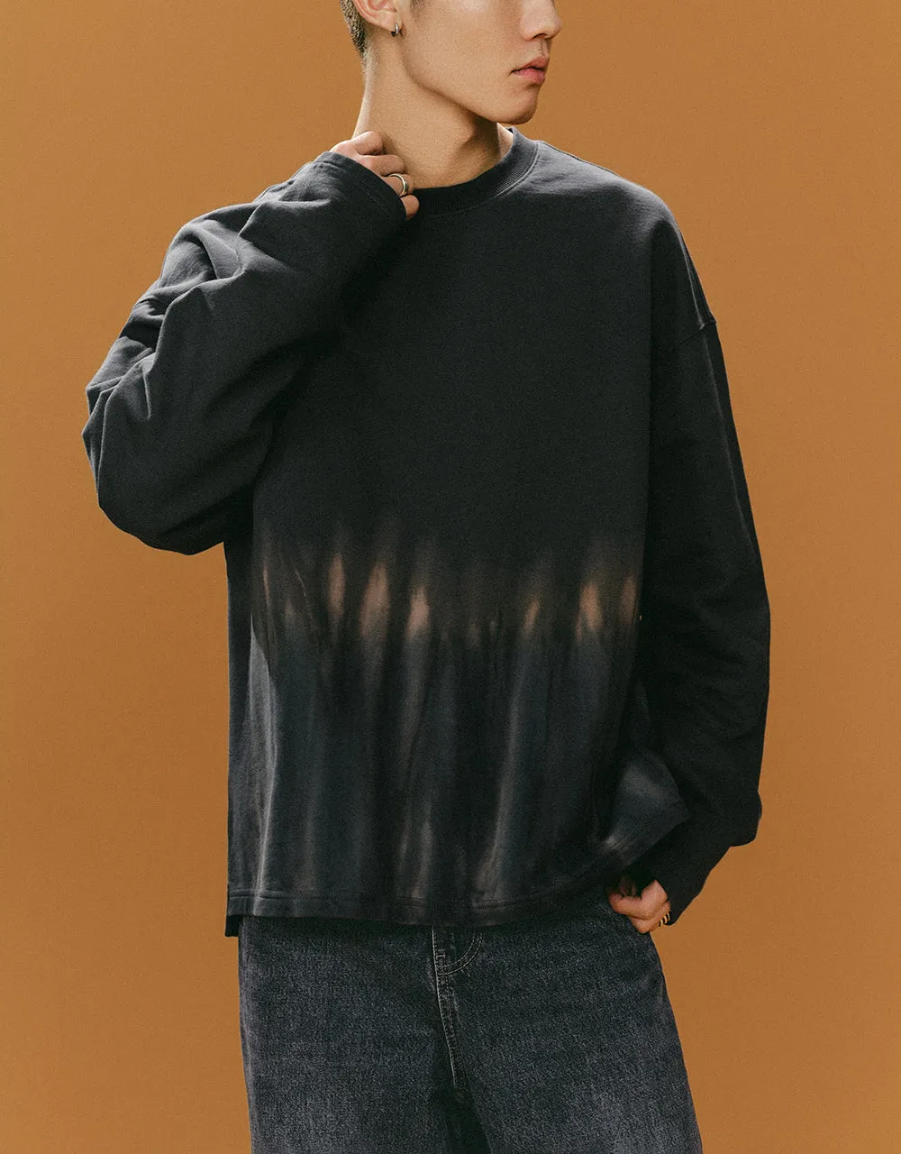 Printed Crew Neck Loose T-Shirt sold by Urban Revivo product image thumbnail 3