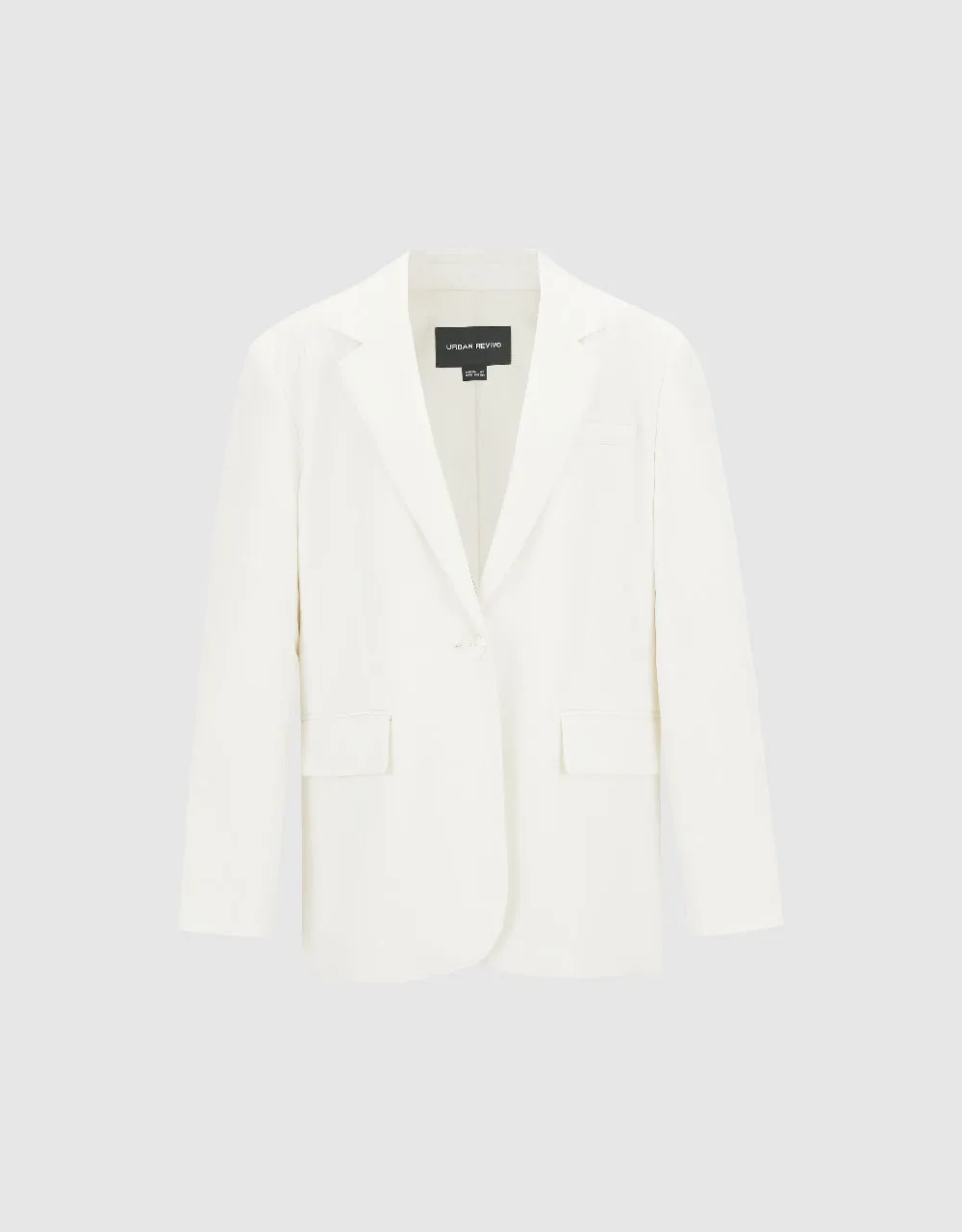 Notch Lapel Straight Blazer sold by Urban Revivo product image thumbnail 2