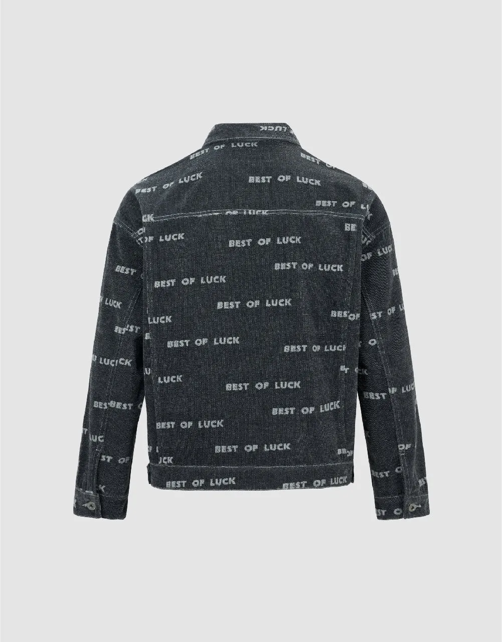 Letter Printed Denim Jacket sold by Urban Revivo product image thumbnail 2