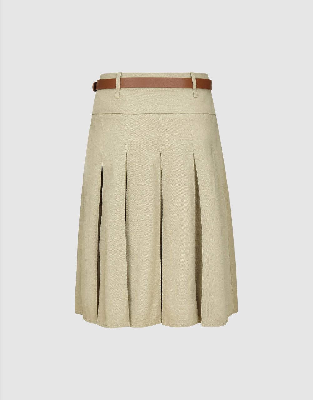 Pleated A-Line Skirt With Belt sold by Urban Revivo product image thumbnail 3