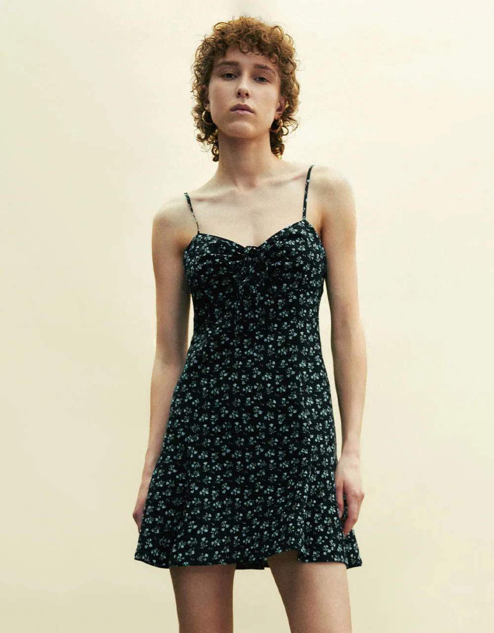 Floral V-Neck A-Line Cami Dress sold by Urban Revivo