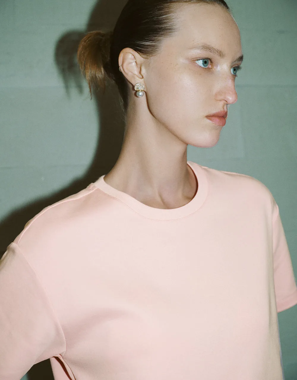 Asymmetric Hem Crew Neck Knitted T-Shirt sold by Urban Revivo product image thumbnail 4