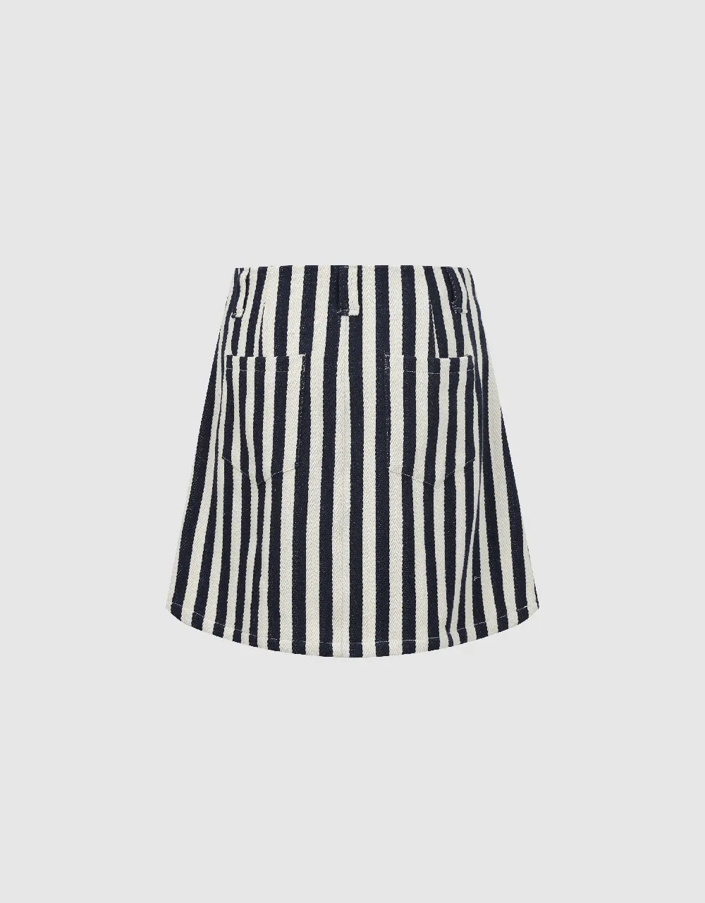 Striped Mini A-Line Skirt sold by Urban Revivo product image thumbnail 3