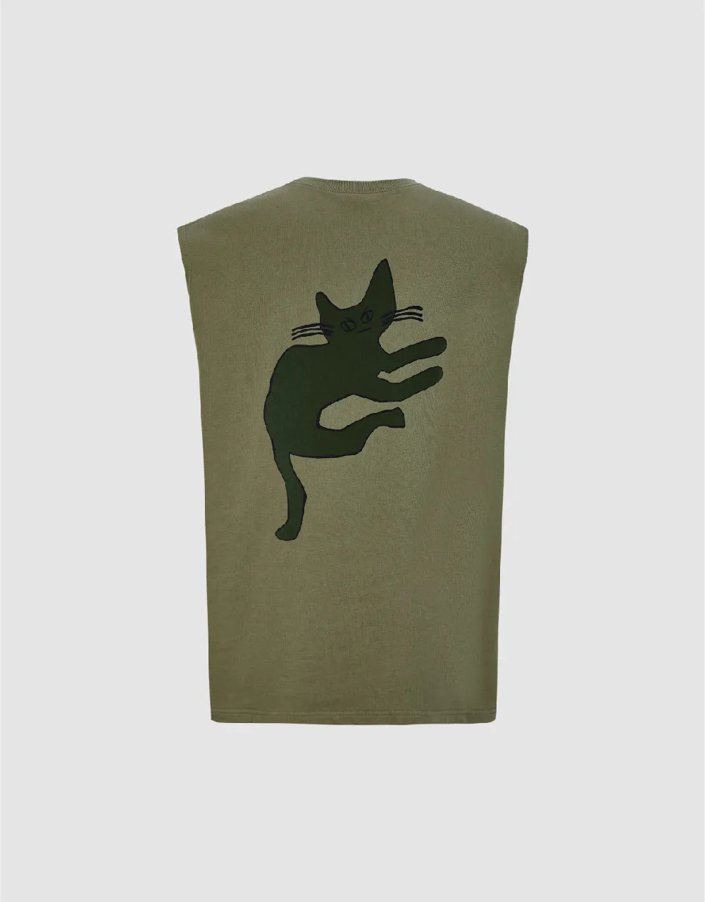 Printed Crew Neck Loose Tank Top sold by Urban Revivo product image thumbnail 2