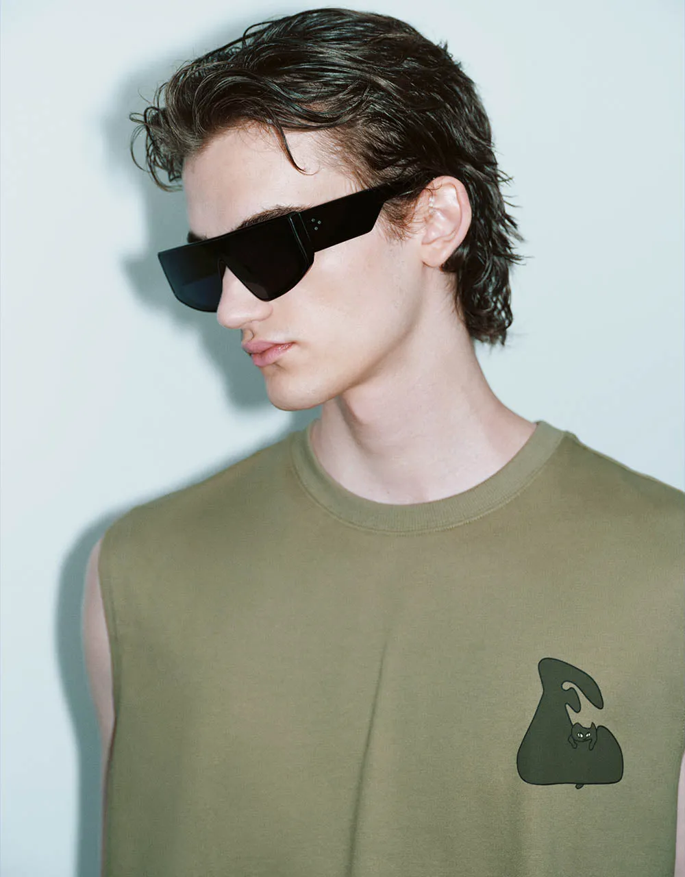 Printed Crew Neck Loose Tank Top sold by Urban Revivo product image thumbnail 4