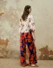 Floral Printed Wide-Leg Pants sold by Urban Revivo