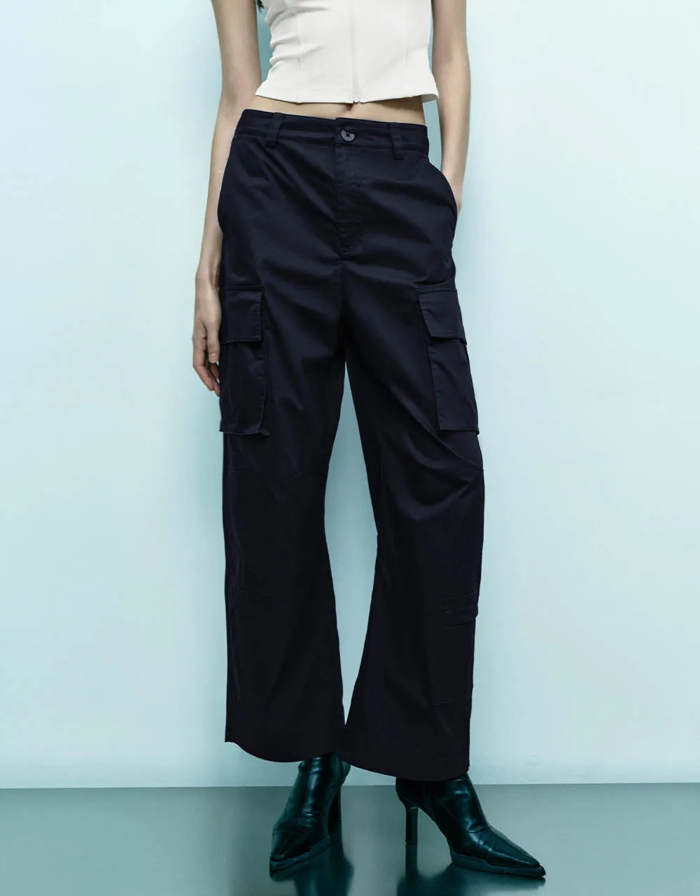 Wide-Leg Pants sold by Urban Revivo product image thumbnail 2