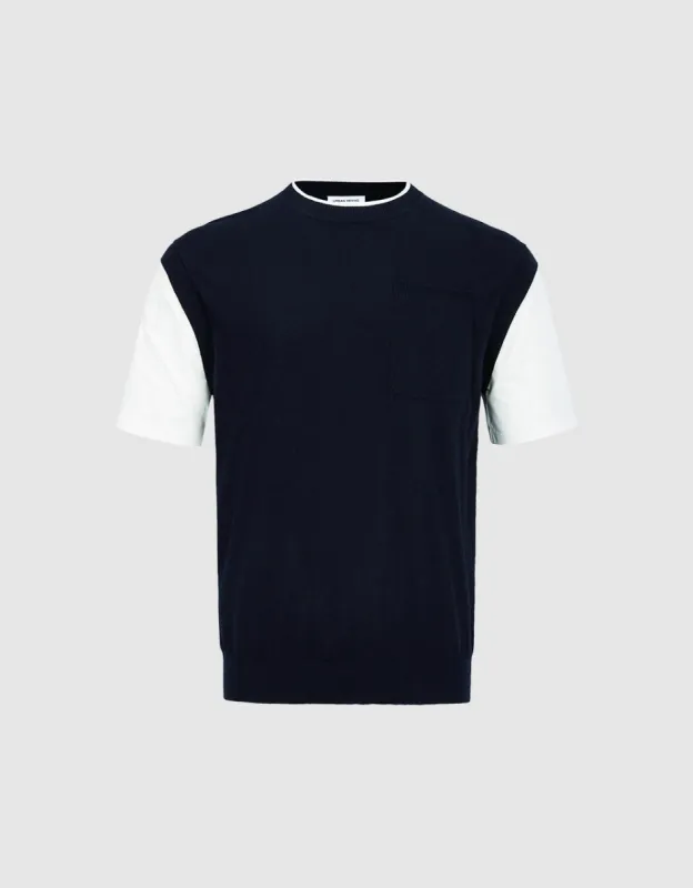 Spliced Knitted Tee made by Urban Revivo