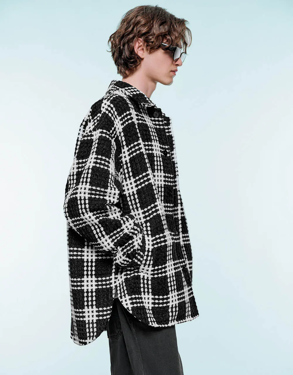 Plaid Loose Jacket sold by Urban Revivo product image thumbnail 3