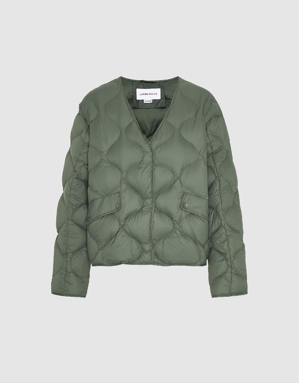 V-Neck Down Jacket sold by Urban Revivo product image thumbnail 2