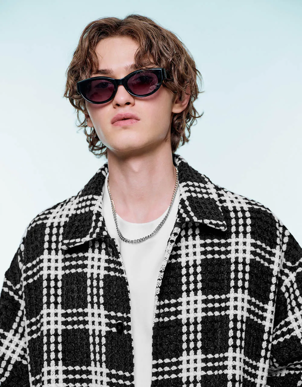 Plaid Loose Jacket sold by Urban Revivo product image thumbnail 4