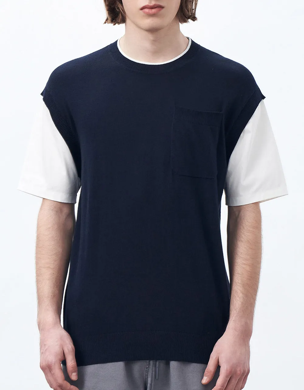 Spliced Knitted Tee sold by Urban Revivo product image thumbnail 2