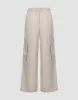 Drawstring Waist Wide-Leg Pants sold by Urban Revivo