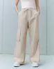Drawstring Waist Wide-Leg Pants sold by Urban Revivo