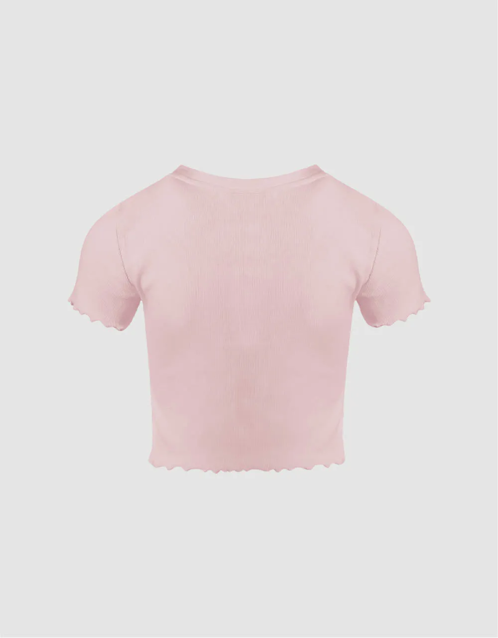 Frill Trim Crew Neck Knitted Shirt sold by Urban Revivo product image thumbnail 5