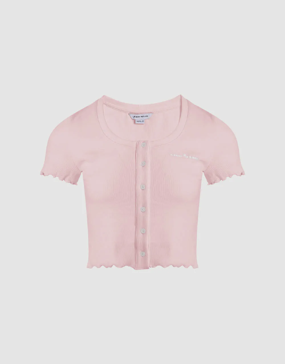 Frill Trim Crew Neck Knitted Shirt sold by Urban Revivo product image thumbnail 2