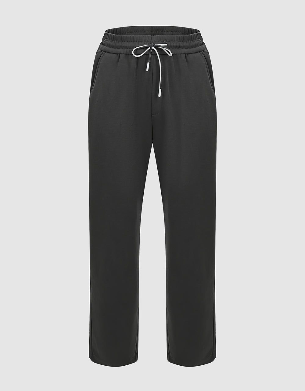Drawstring Waist Straight Pants sold by Urban Revivo