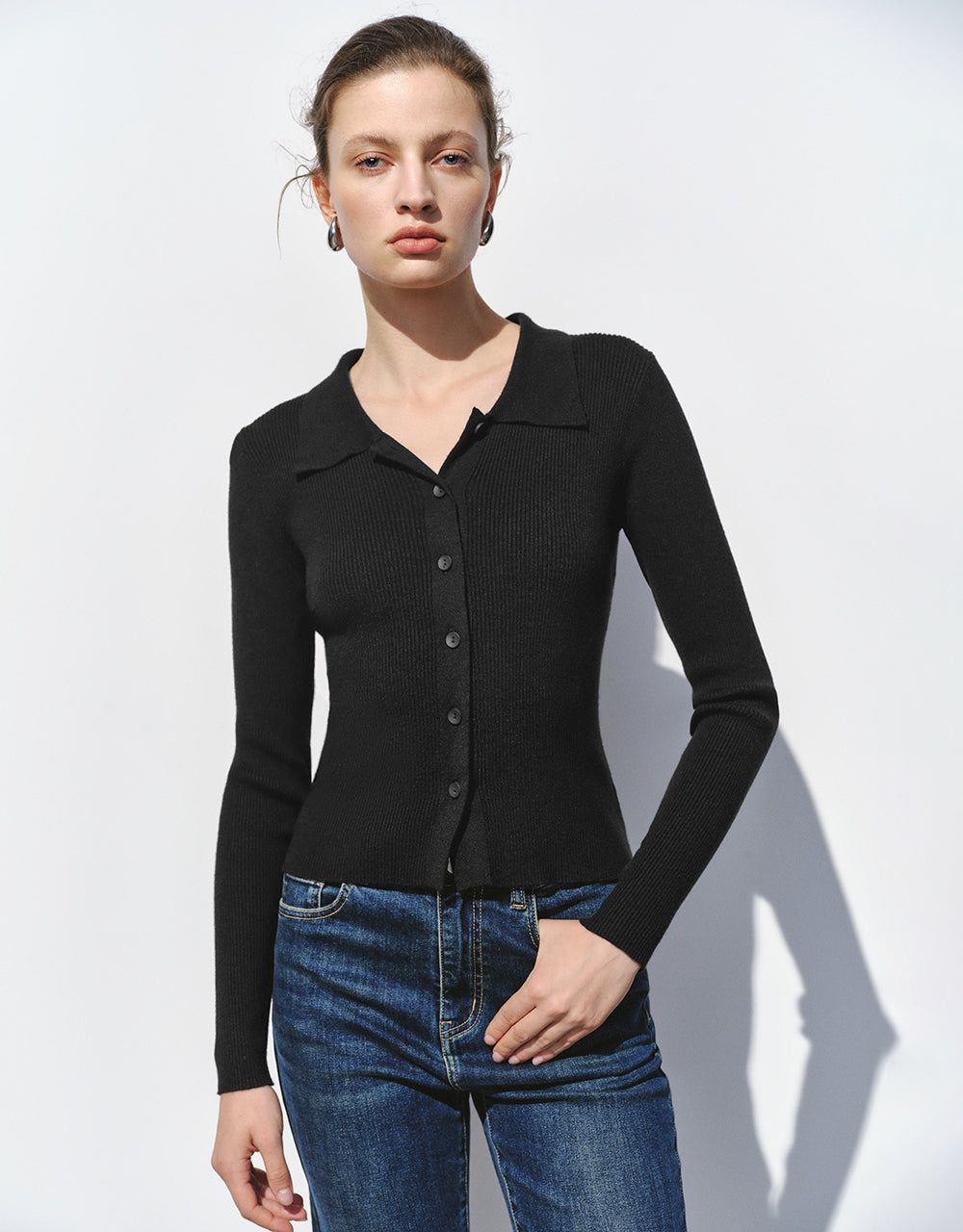 Skinny Knitted Cardigan sold by Urban Revivo