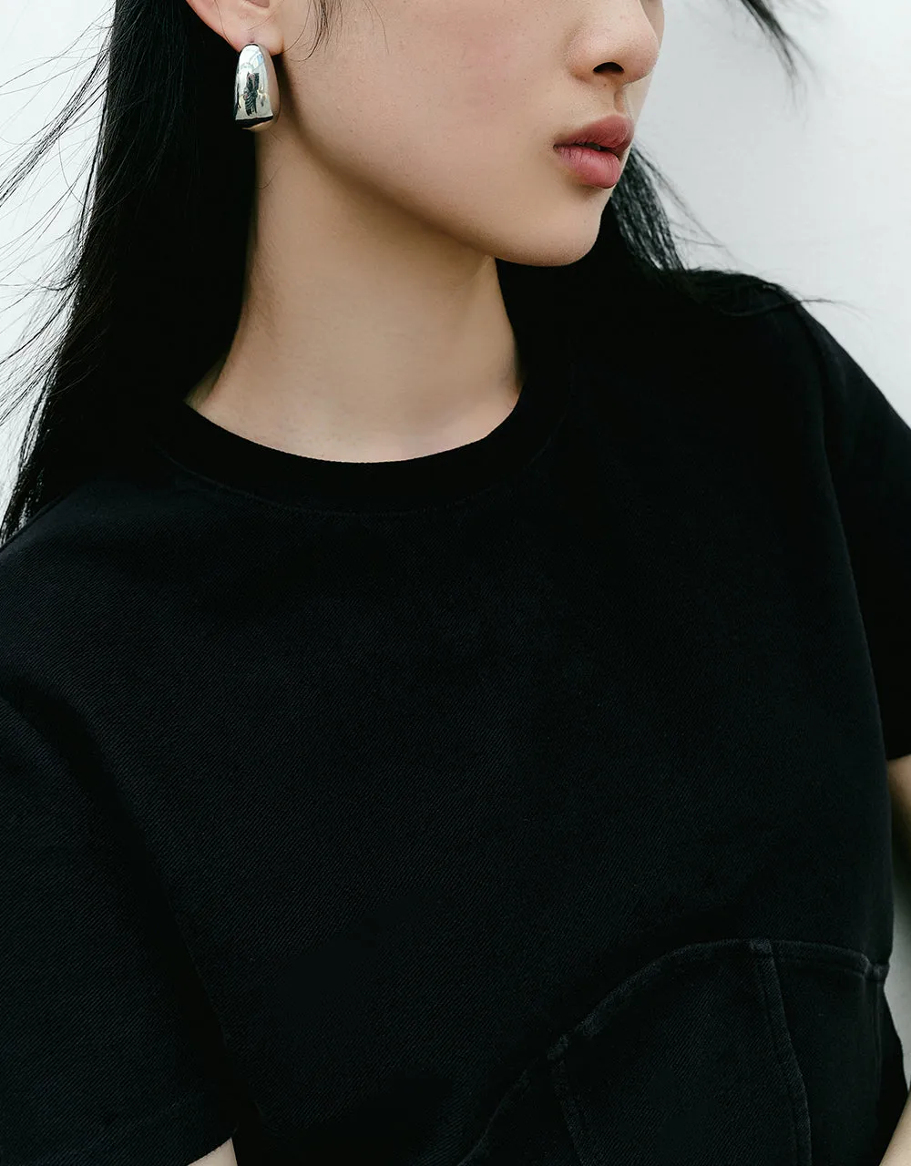 Crew Neck Skinny T-Shirt sold by Urban Revivo product image thumbnail 4