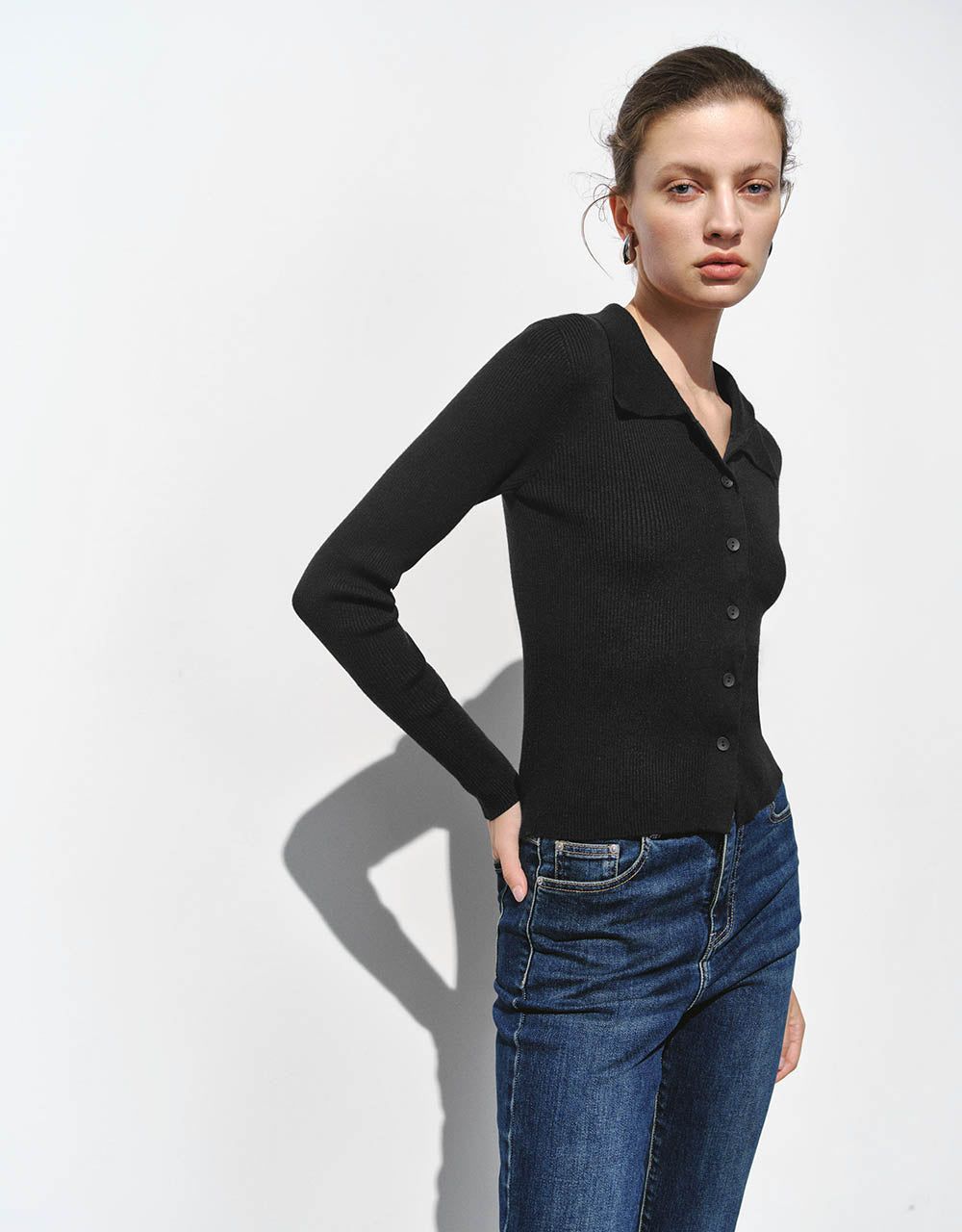 Skinny Knitted Cardigan sold by Urban Revivo product image thumbnail 3