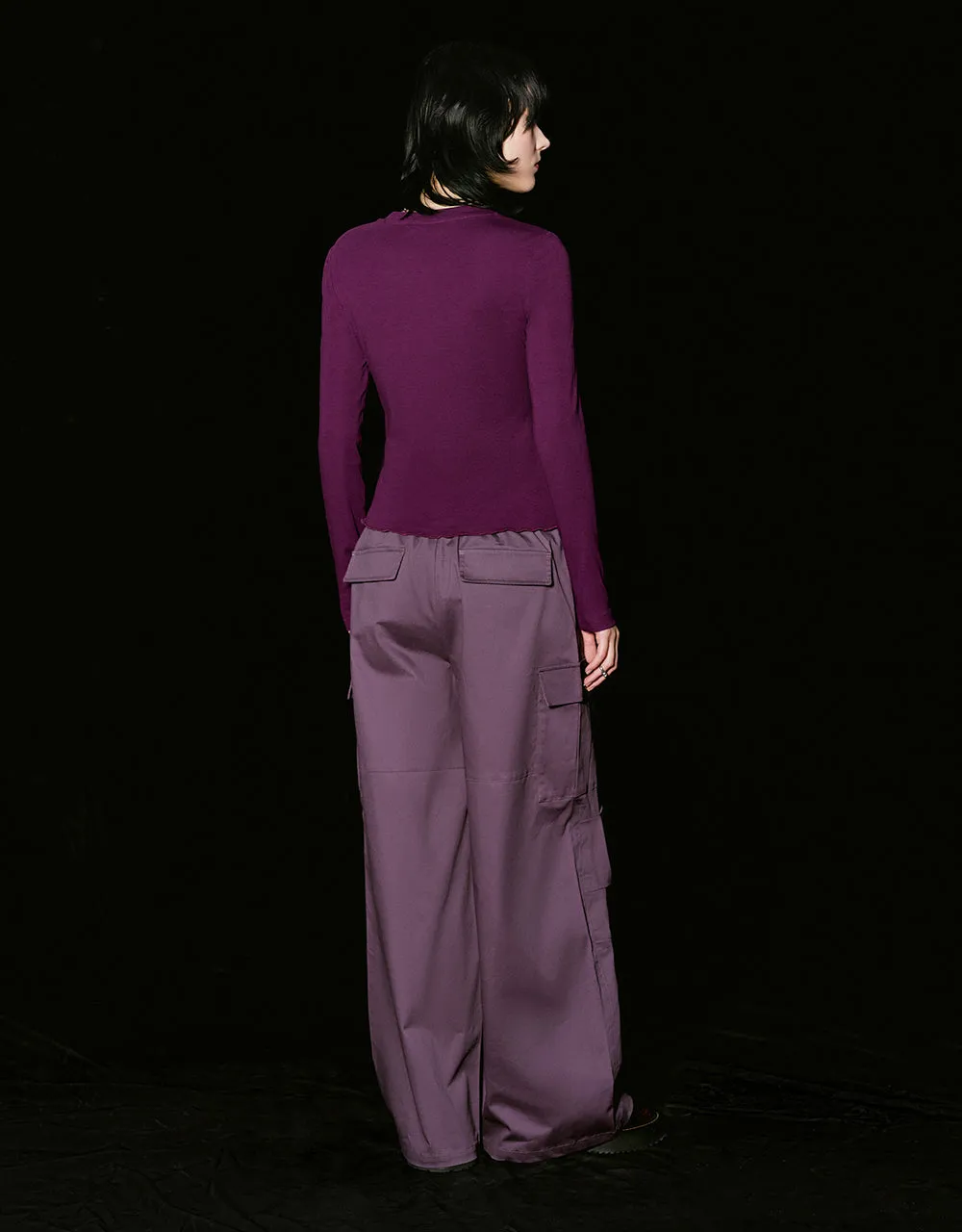 Letter Printed Crew Neck Skinny T-Shirt sold by Urban Revivo product image thumbnail 5