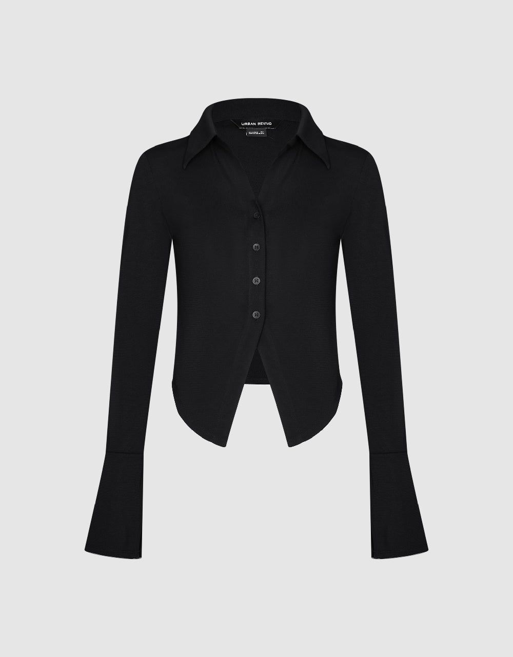 Button Up Skinny Shirt sold by Urban Revivo product image thumbnail 2