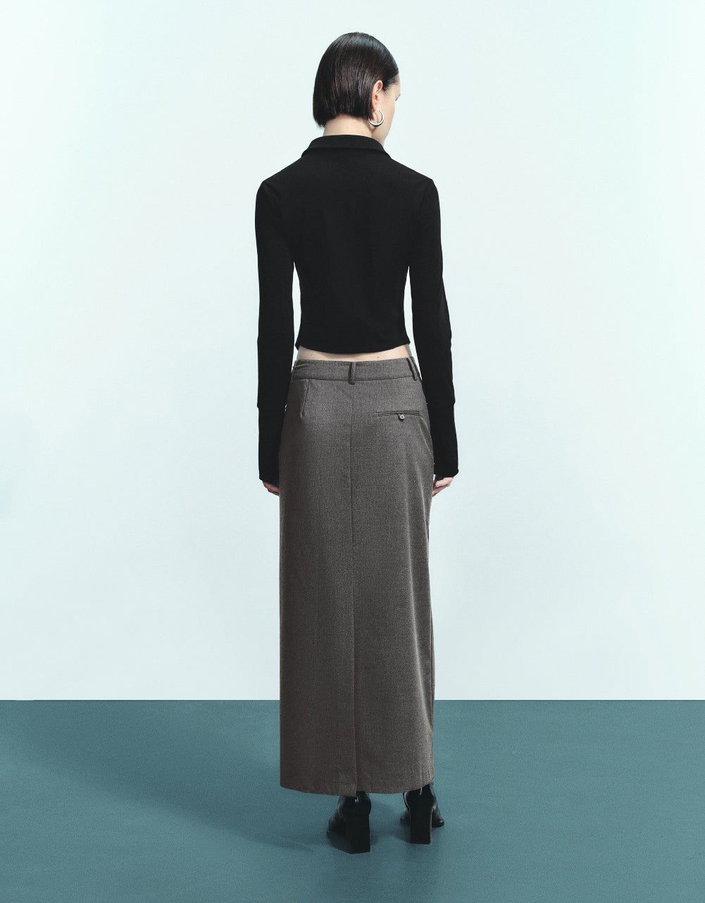 Button Up Skinny Shirt sold by Urban Revivo product image thumbnail 4