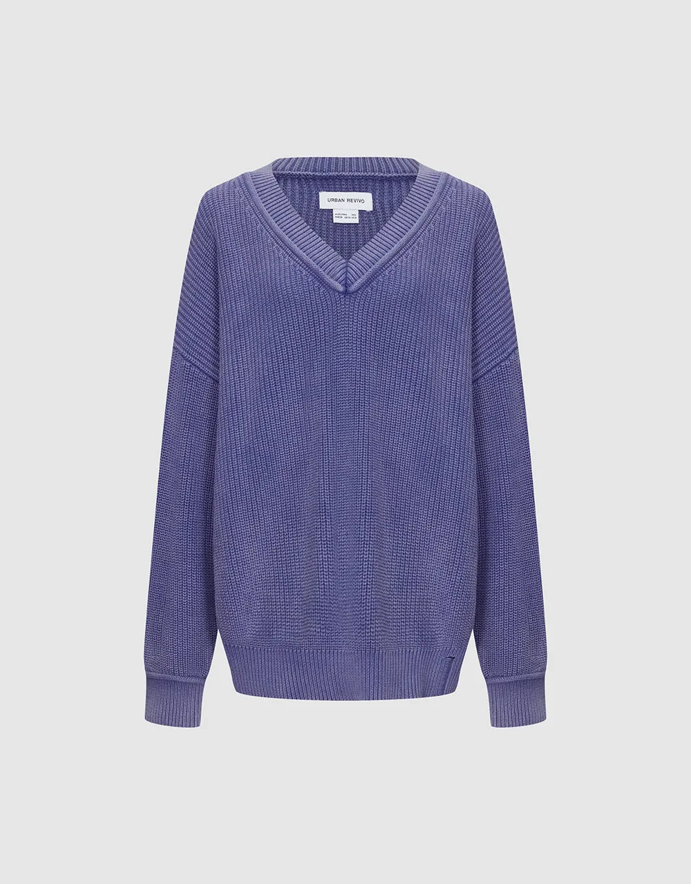 V-Neck Knitted T-Shirt sold by Urban Revivo product image thumbnail 2