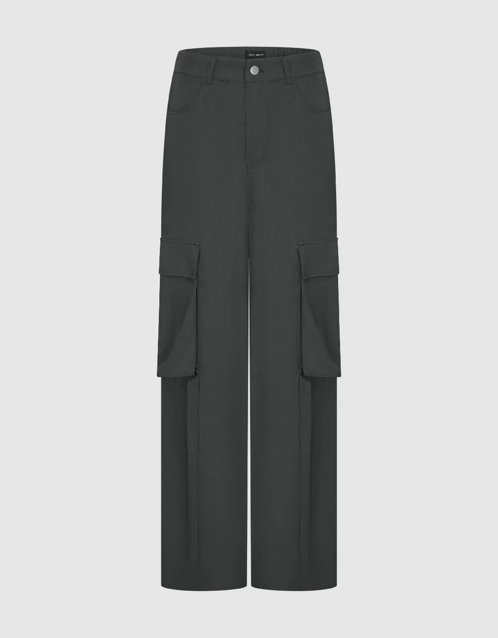 Multi-Pocket Wide-Leg Pants sold by Urban Revivo