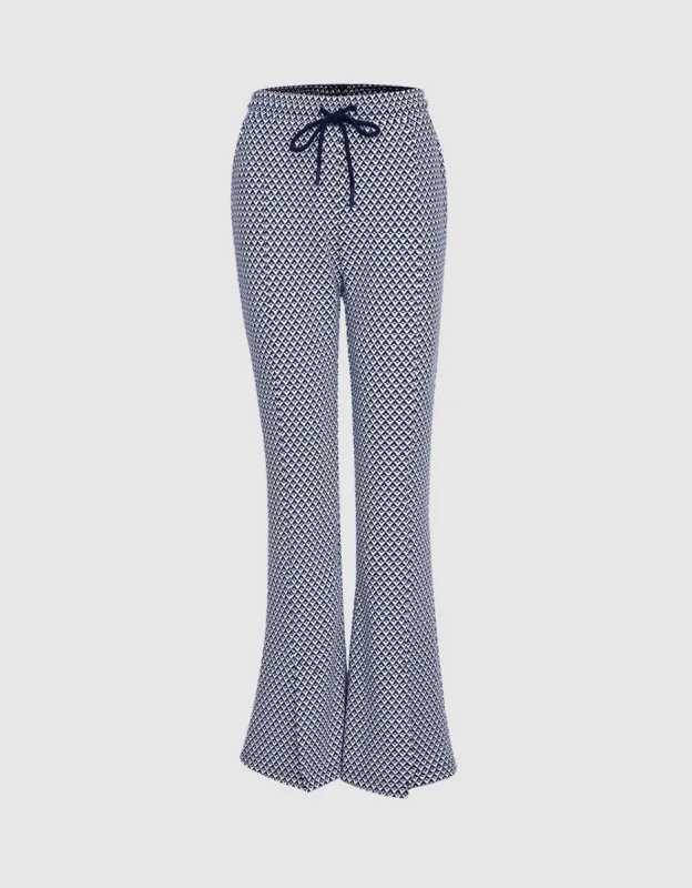 Houndstooth Flare Pants sold by Urban Revivo