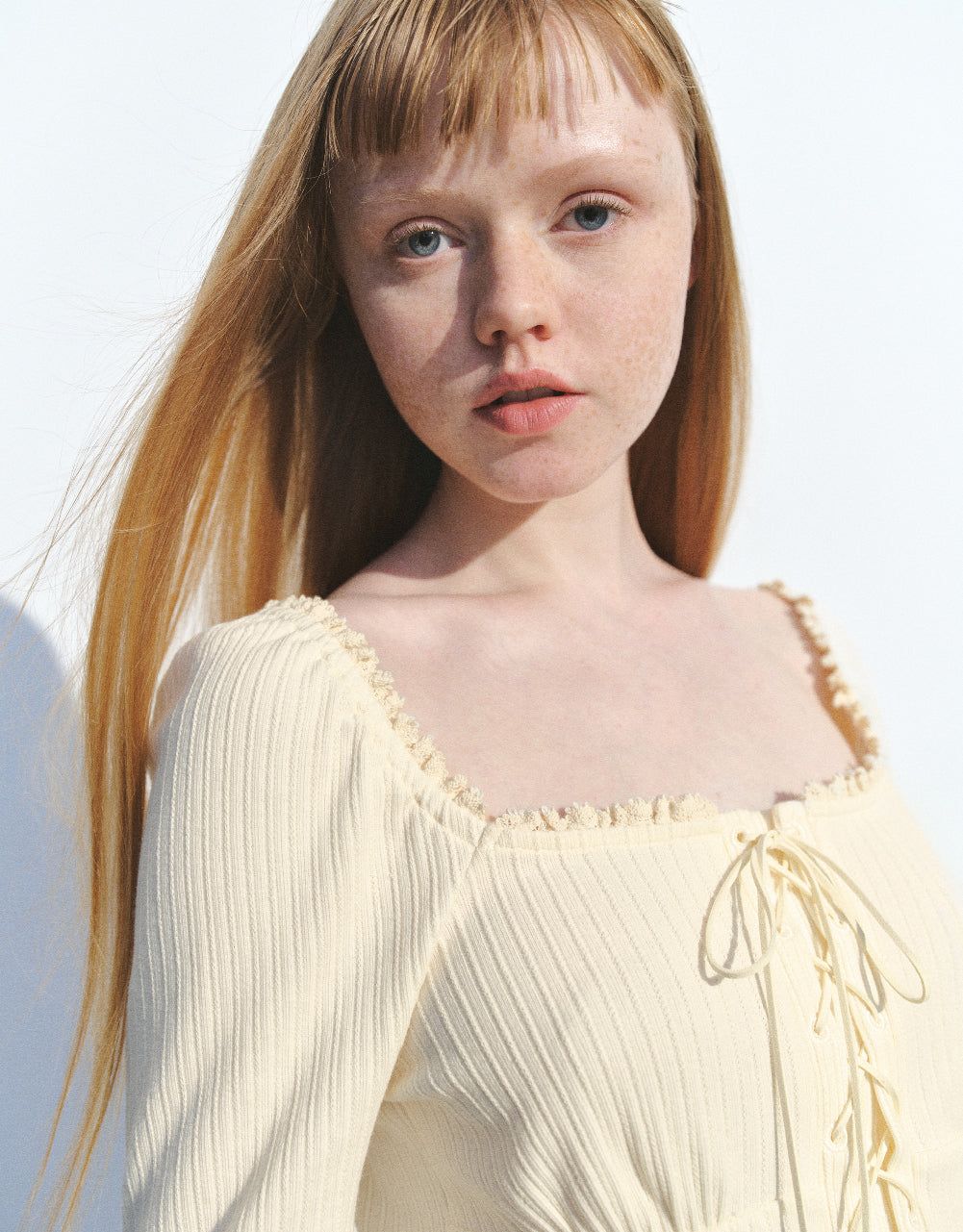 Lace Up Front Skinny T-Shirt sold by Urban Revivo product image thumbnail 5