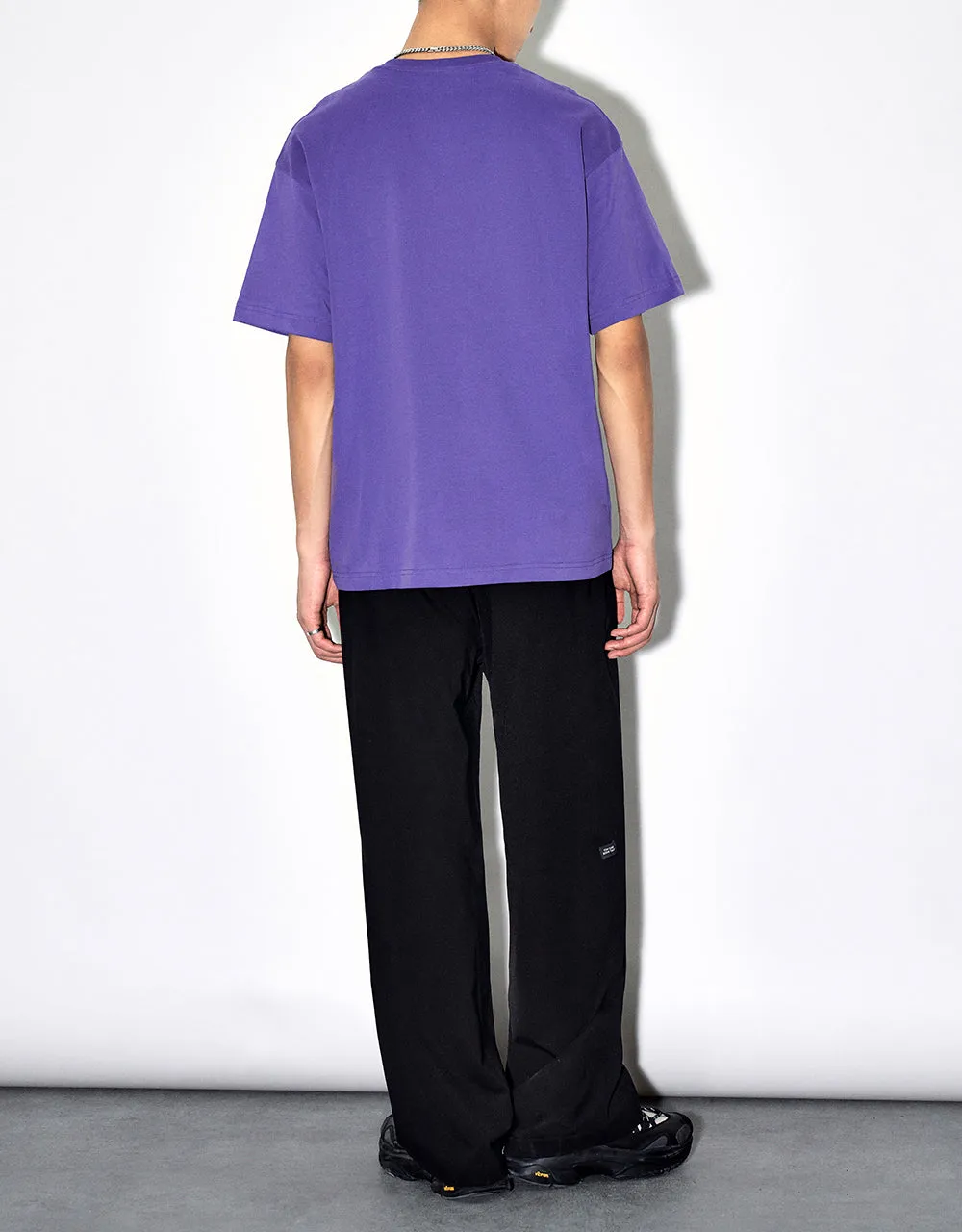 Letter Embossed Crew Neck T-Shirt sold by Urban Revivo product image thumbnail 4