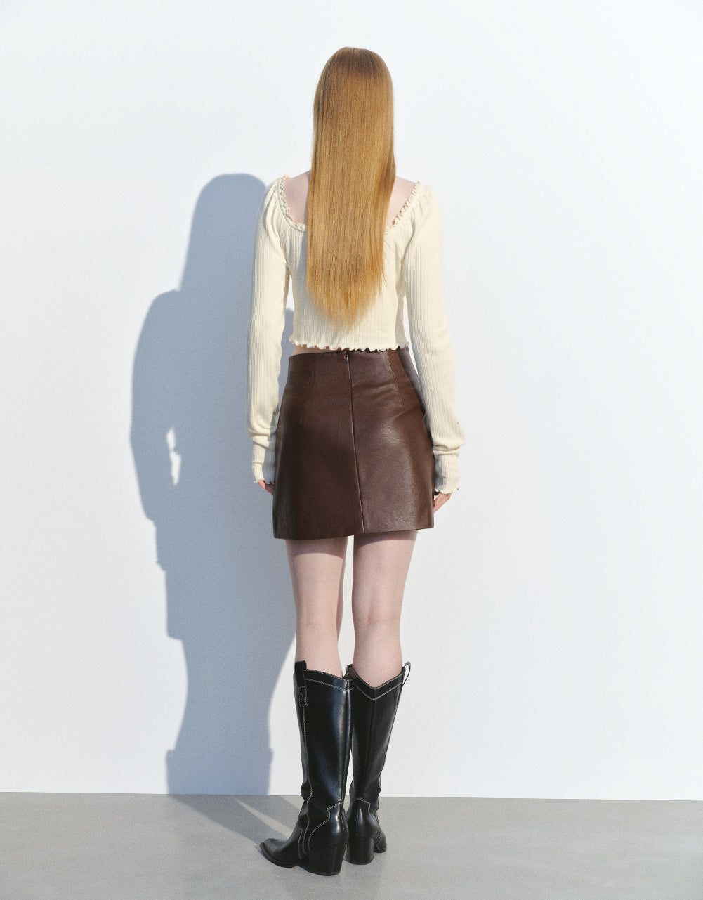 Lace Up Front Skinny T-Shirt sold by Urban Revivo product image thumbnail 4