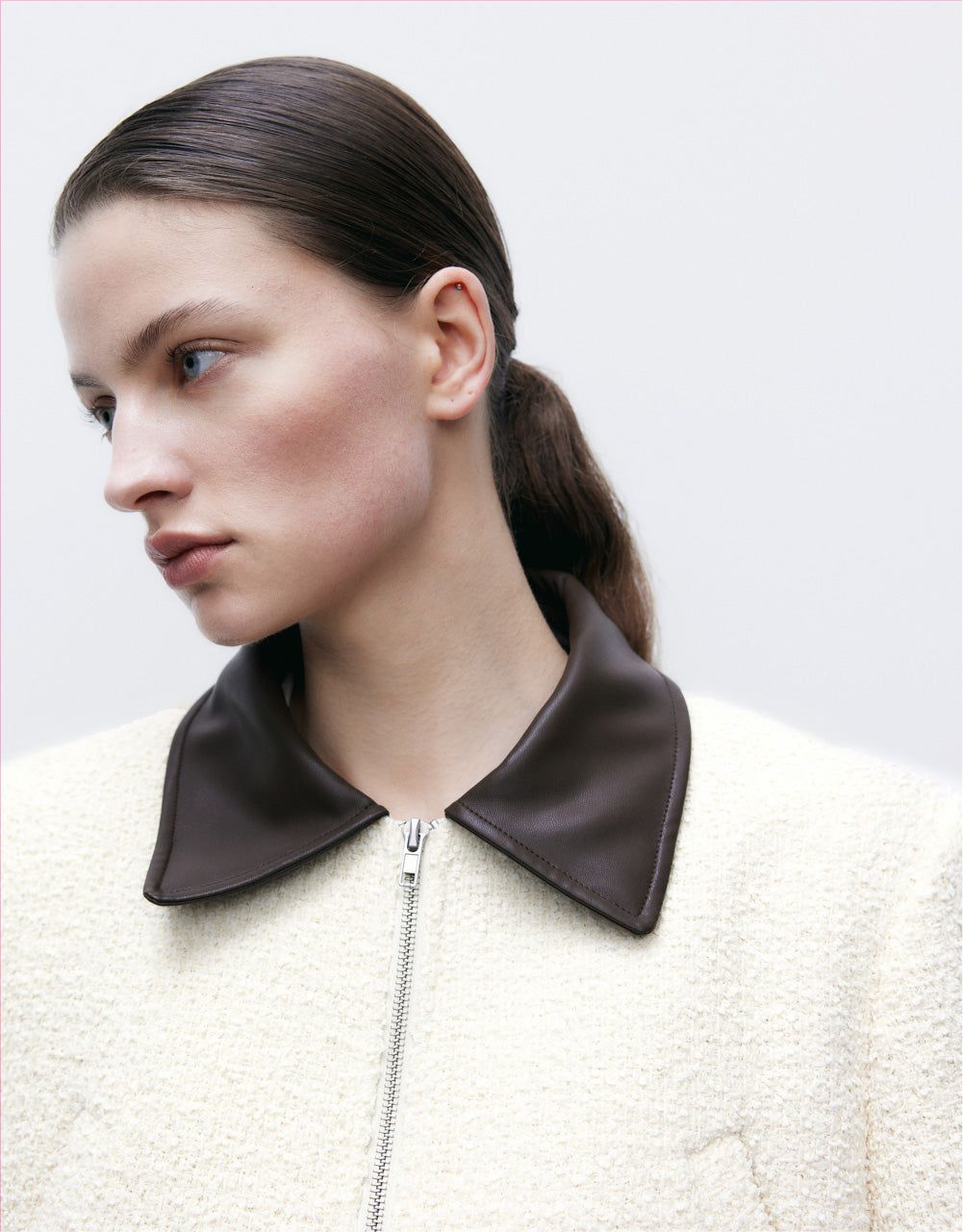 Zip Up Front Knitted Jacket sold by Urban Revivo product image thumbnail 4