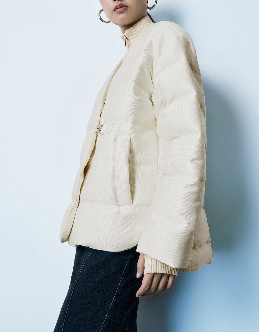 V-Neck Down Jacket sold by Urban Revivo product image thumbnail 3