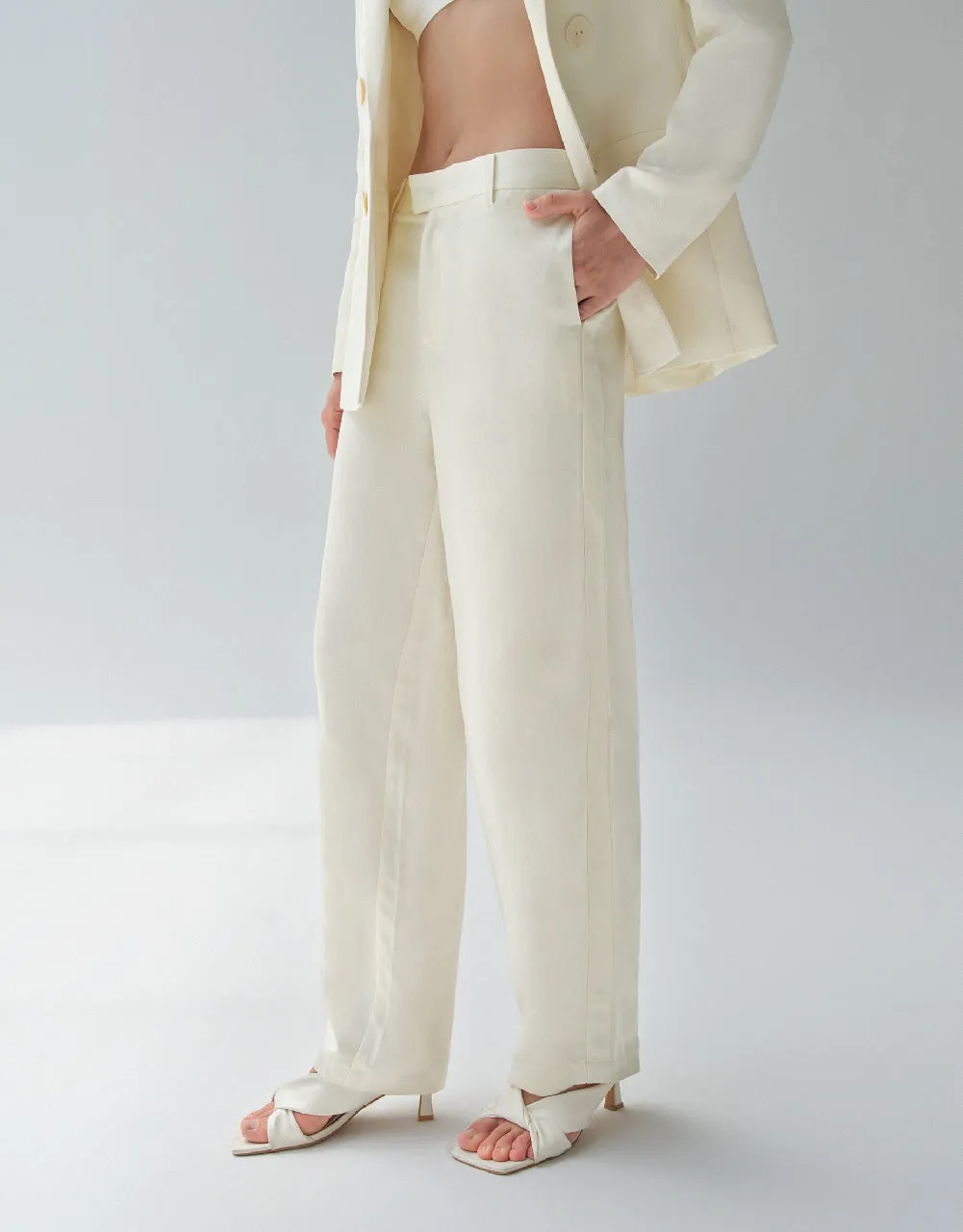 Wide-Leg Pants sold by Urban Revivo product image thumbnail 4