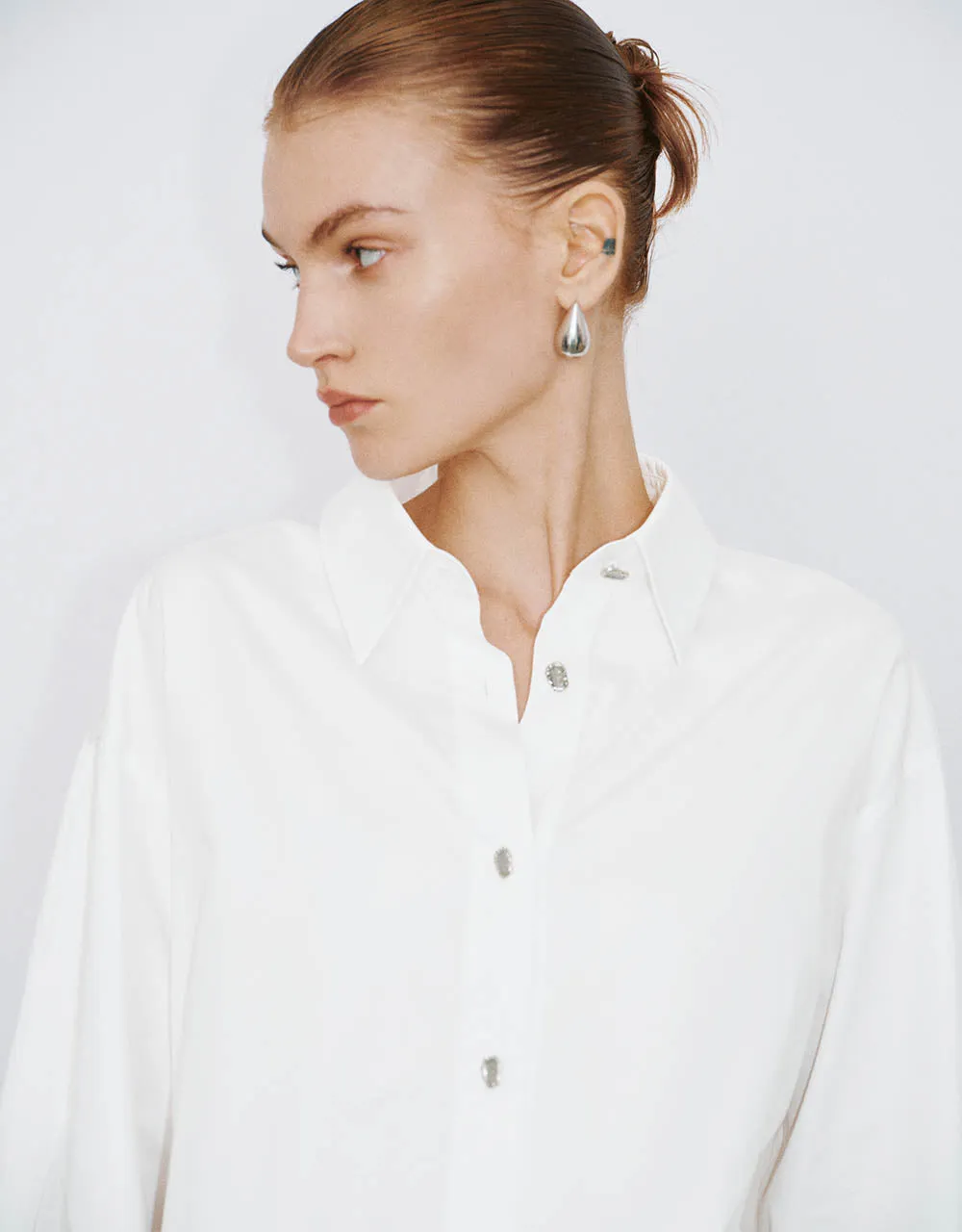 Button Up Loose Shirt sold by Urban Revivo product image thumbnail 4