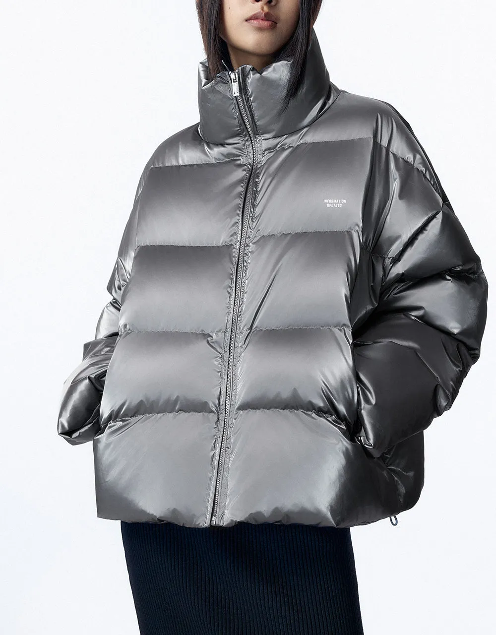 Stand Collar Puffer Jacket sold by Urban Revivo product image thumbnail 3