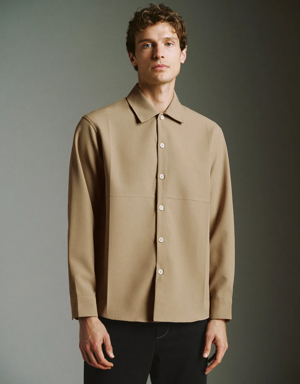Button Up Straight Jacket sold by Urban Revivo