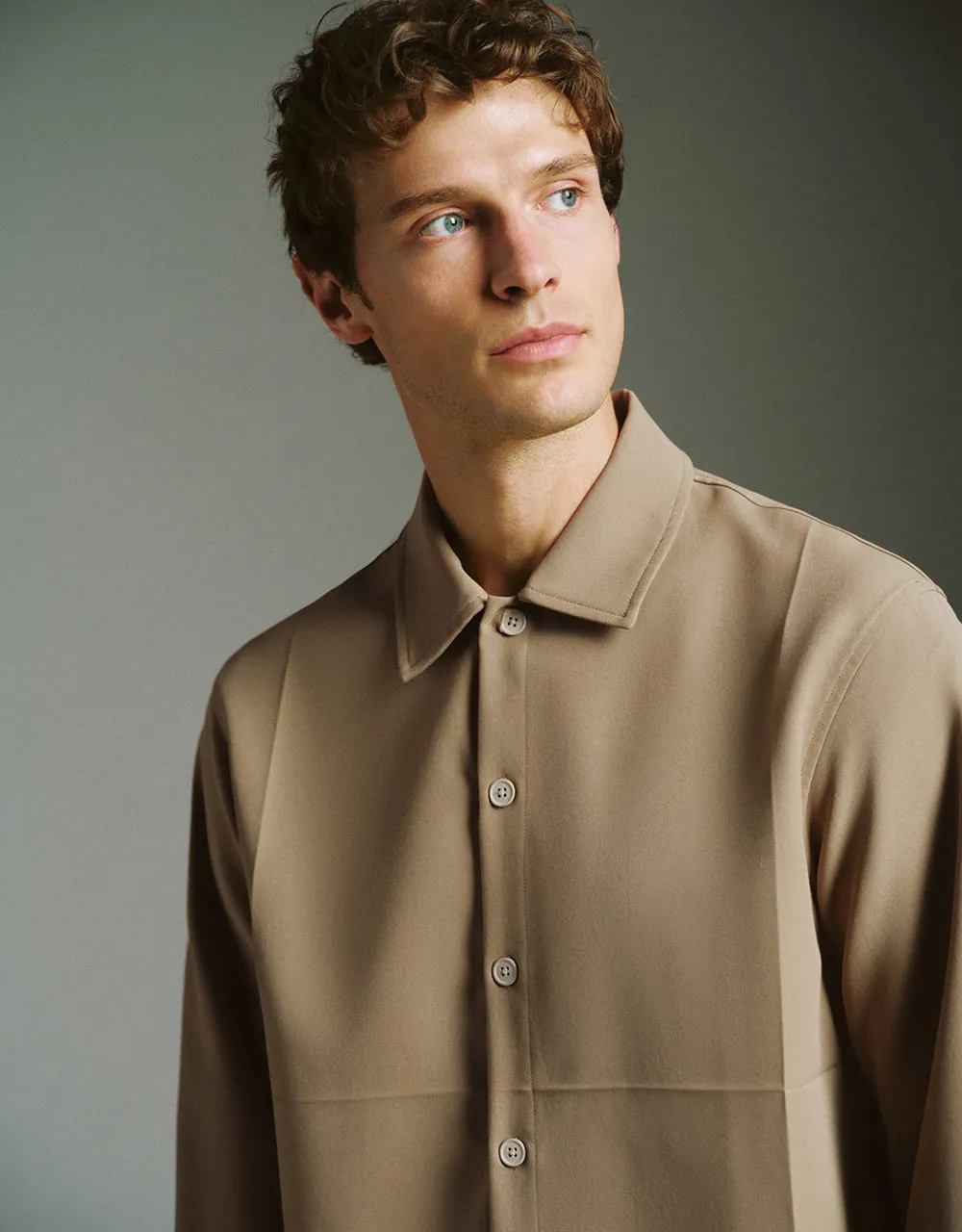 Button Up Straight Jacket sold by Urban Revivo product image thumbnail 3