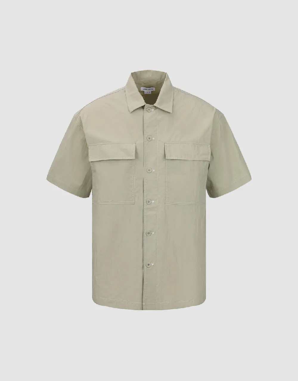 Button Up Straight Shirt sold by Urban Revivo product image thumbnail 2