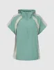 Zip Half Placket Hooded Overhead Shirt sold by Urban Revivo