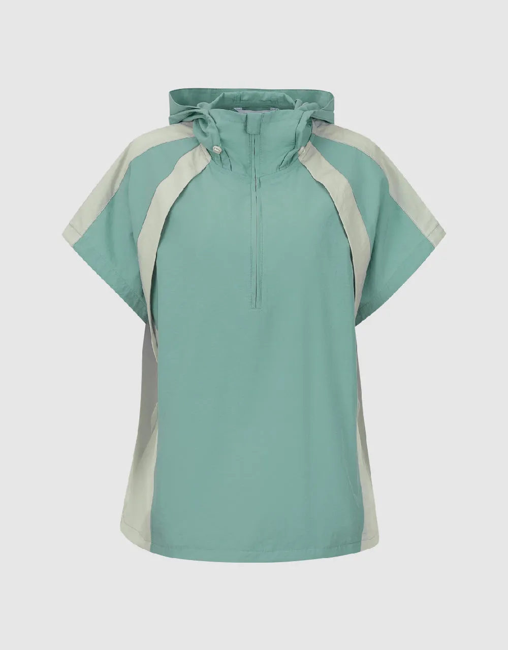 Zip Half Placket Hooded Overhead Shirt sold by Urban Revivo product image thumbnail 2