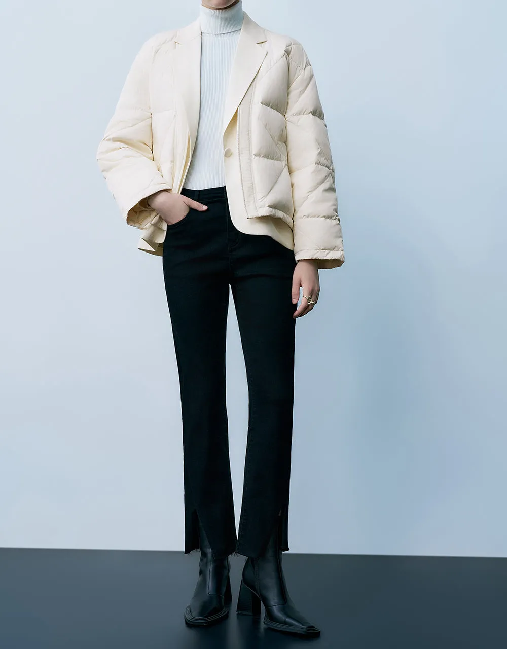 Raw Hem Straight Jeans sold by Urban Revivo product image thumbnail 2