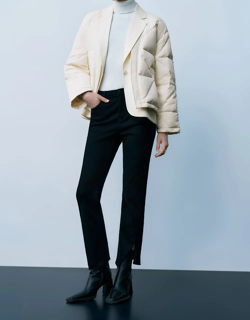 Raw Hem Straight Jeans sold by Urban Revivo product image thumbnail 4