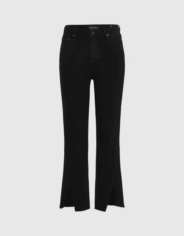 Raw Hem Straight Jeans sold by Urban Revivo