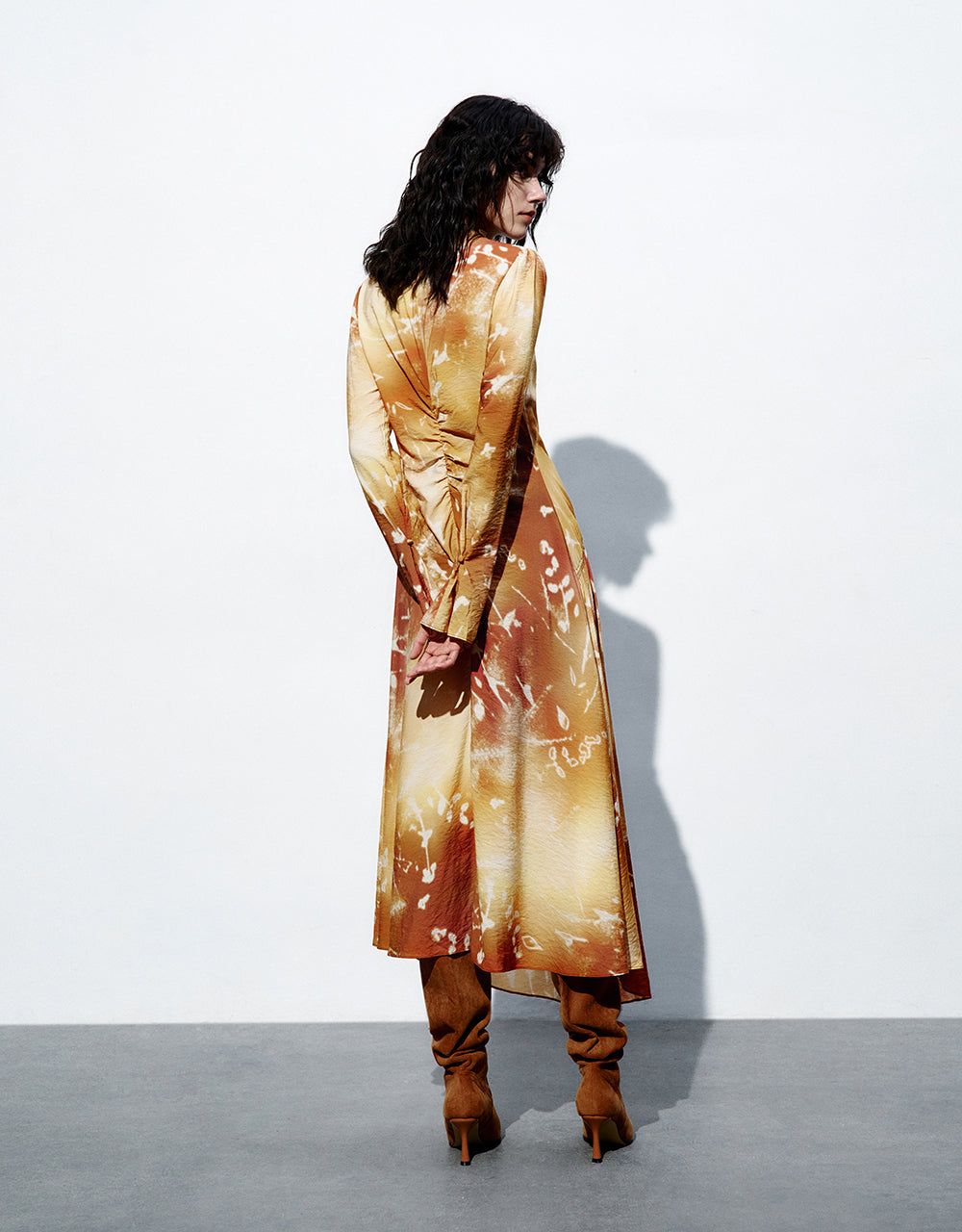 Printed Crew Neck A-Line Dress sold by Urban Revivo product image thumbnail 4
